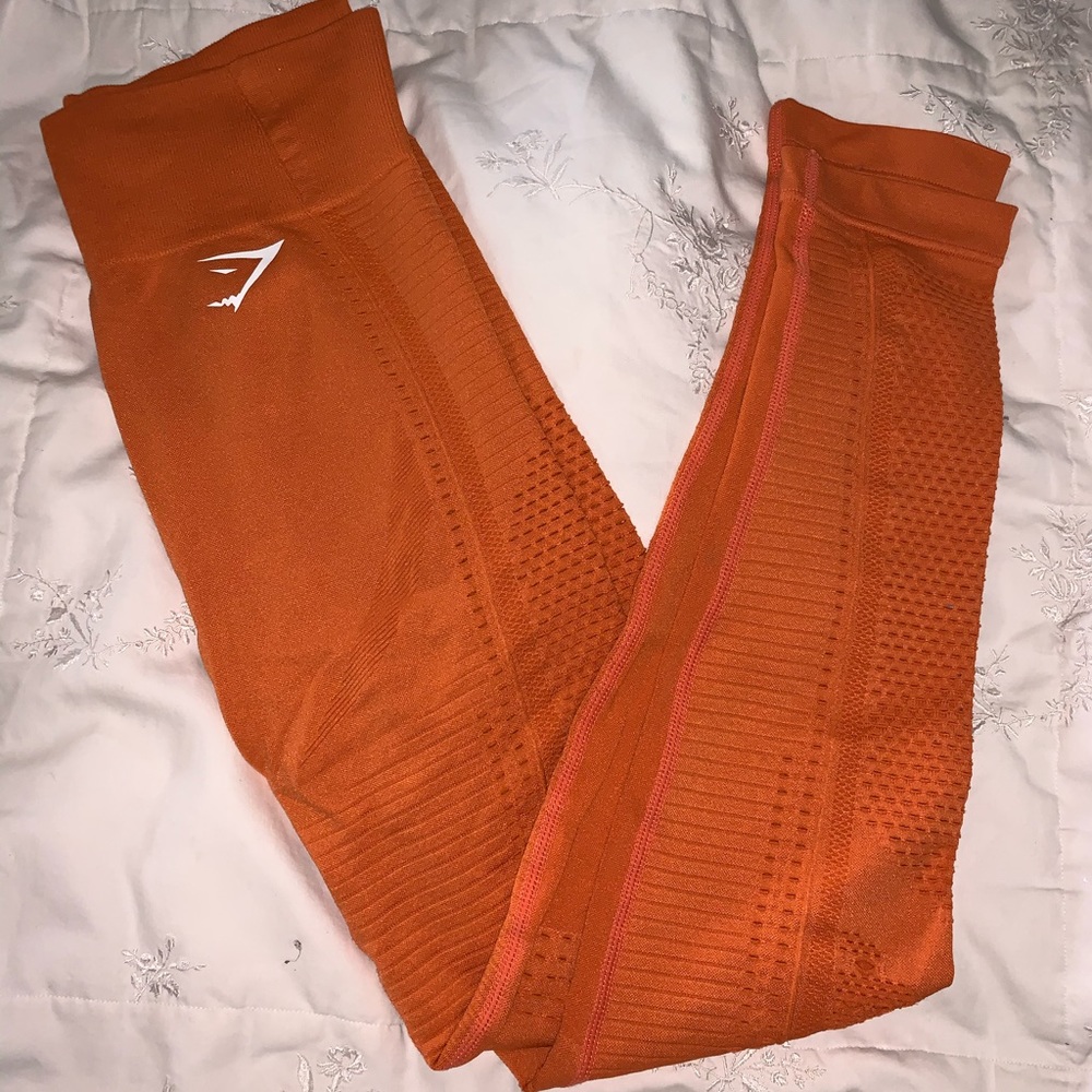 Gymshark Orange Seamless Leggings